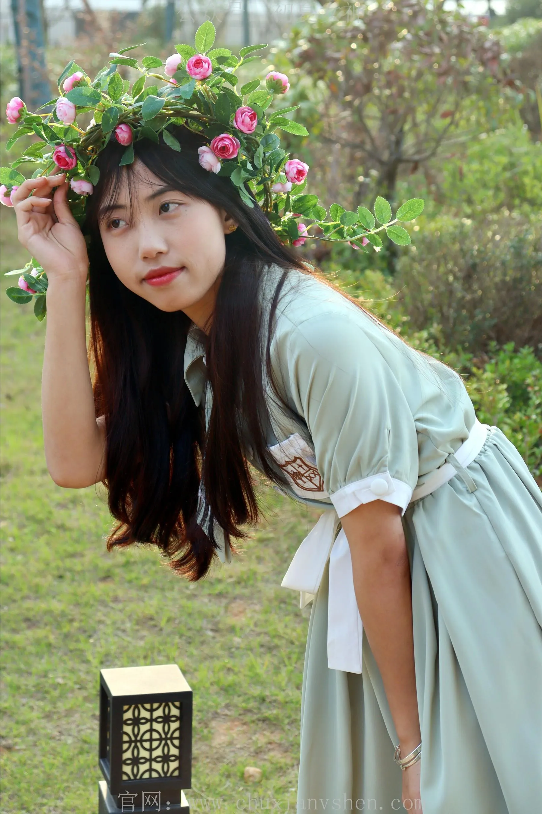 初夏女神 NO.002 雪糕 法式复古连衣裙搭36码白皮鞋 [102P]插图3